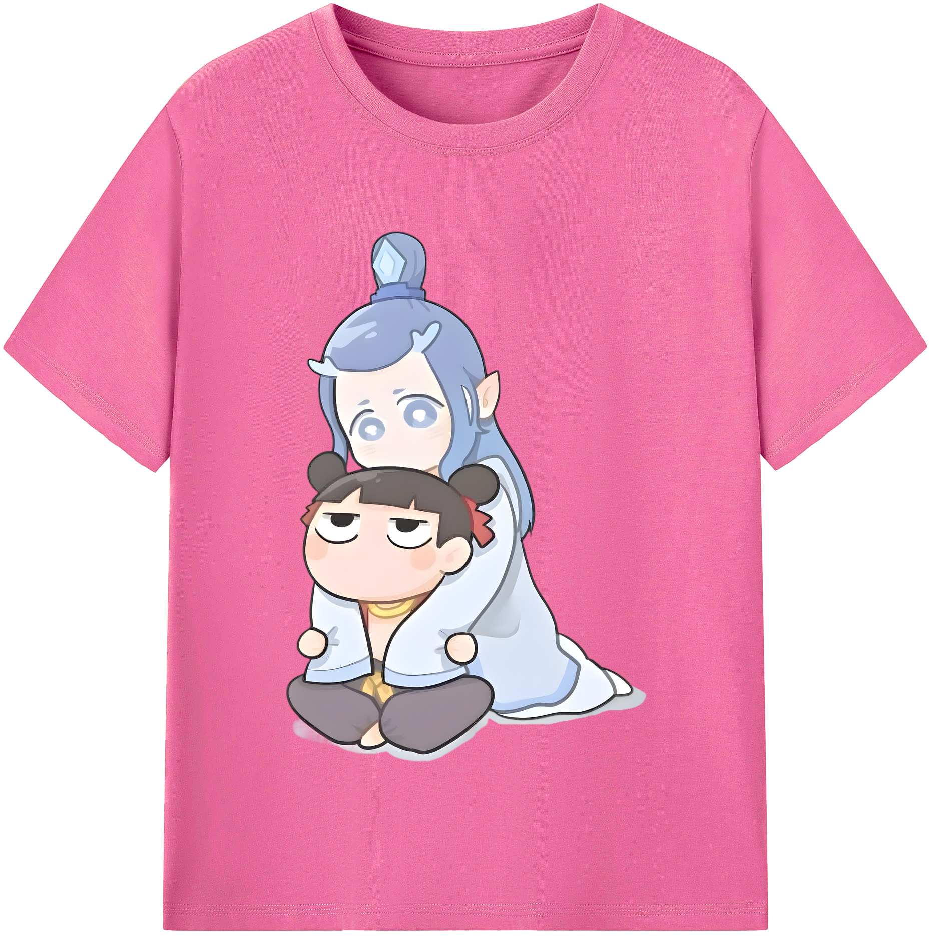 （画像用） Ne Zha 2 ナタ 魔童の大暴れ レディースカジュアルプリントTシャツ（綿100％）